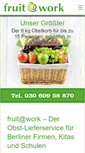 Mobile Screenshot of fruit-at-work.de