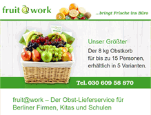 Tablet Screenshot of fruit-at-work.de